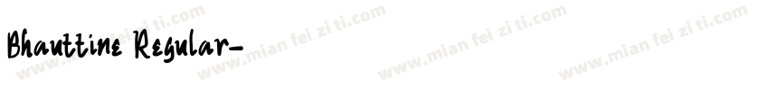Bhauttine Regular字体转换